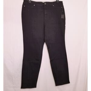 NWOT's-Motto Womens Black High Rise Skinny Stretch Jeans 5 Pockets Size 16W (36)